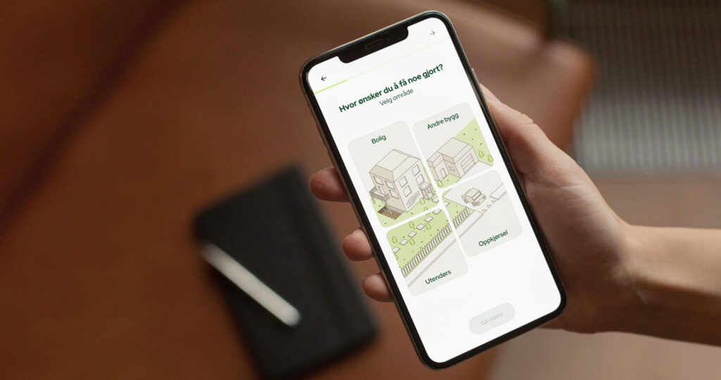 Nucase app i hånda